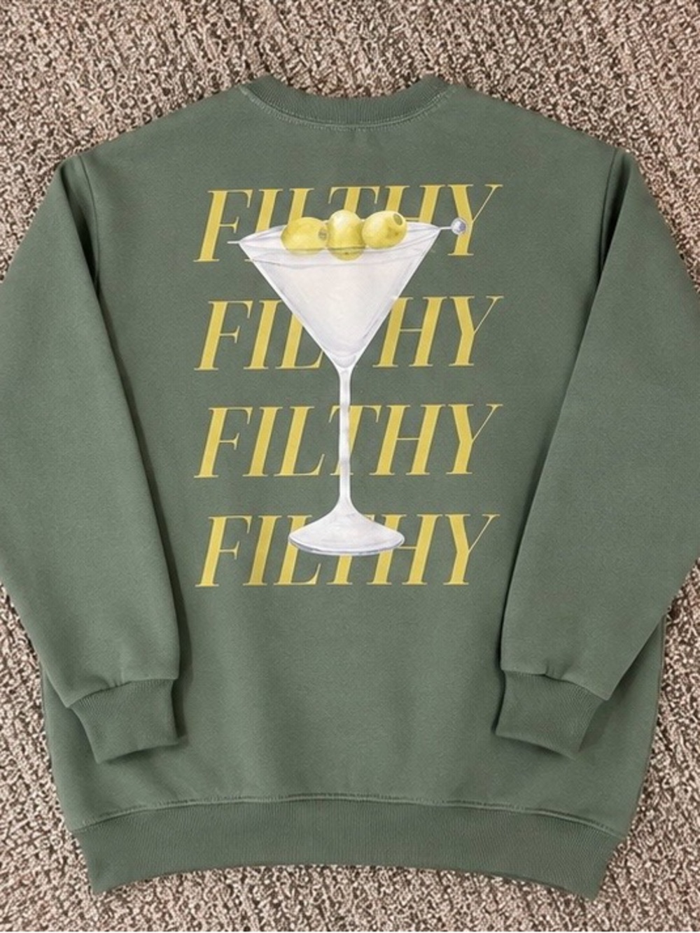 Martini Sweatshirt FILTHY (M) BRAND NEW NEVER WORN